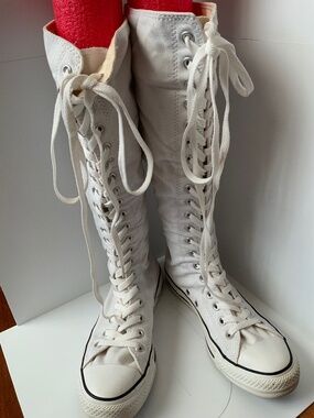 Converse knee high tennis shoes